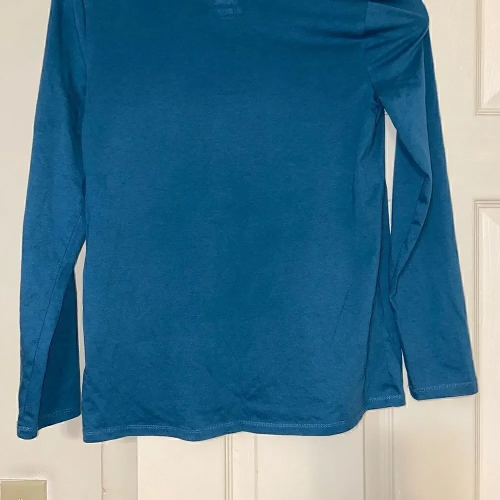 Justice long sleeve glitter top